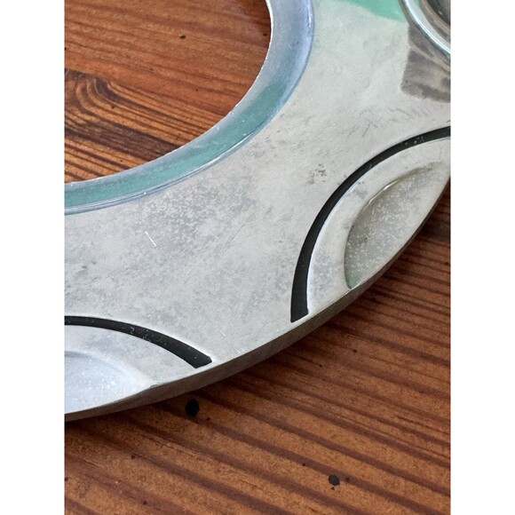 Pair of Lenox Scoop Trivets Solid Aluminum Holloware Cool Design 7.5" Diameter - Picture 7 of 16